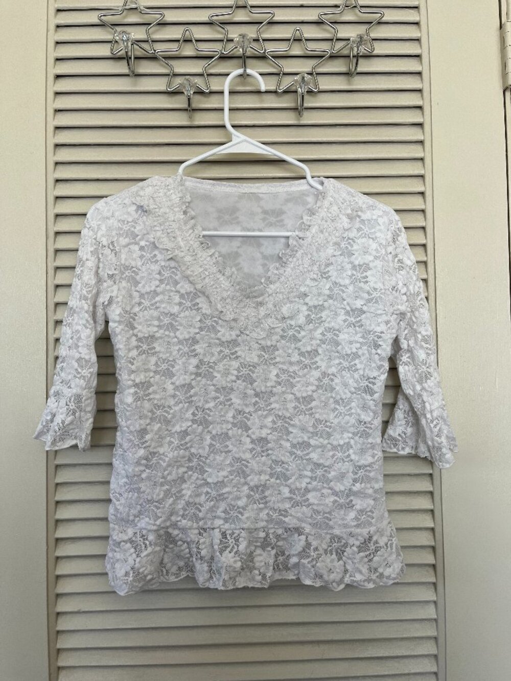Women's White Lace Blouse